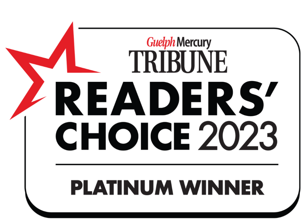 Guelph Mercury Tribune Readers' Choice 2023 Platinum Winner logo