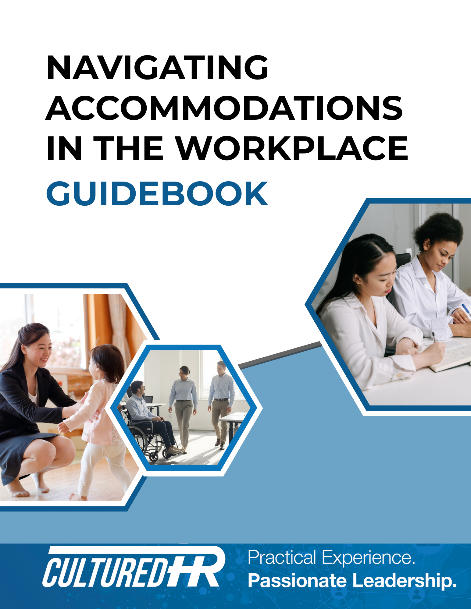 Cover of the guidebook “Navigating Accommodations in the Workplace,” by CulturedHR.